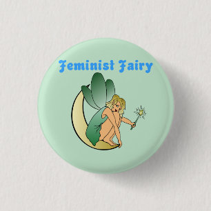 Feminist Fairy (Versie 2) Ronde Button 3,2 Cm