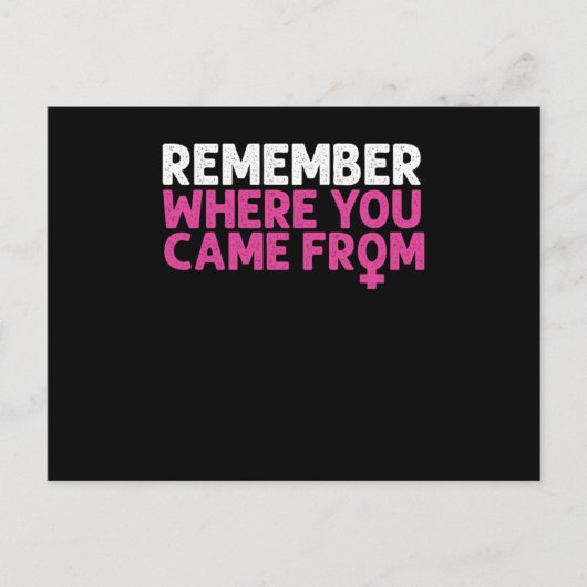 Feminist Feminism Activist Gender Equality Support Briefkaart (Voorkant)