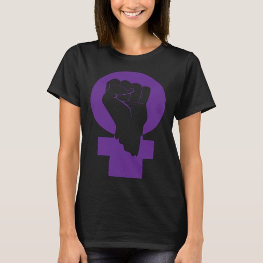 Feminist Feminism Equality Empowered Social Symbol T-shirt (Voorkant)