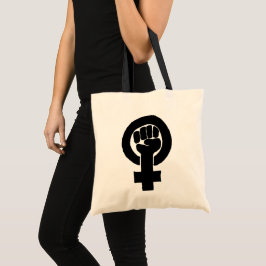 Feminist Fist Grocery Bag Tote Bag