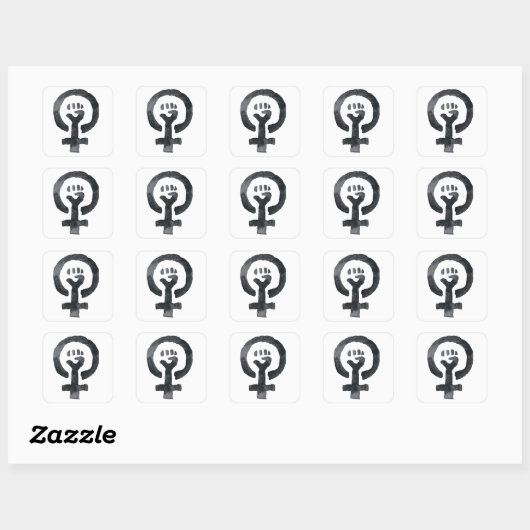 Feminist Fist Icon Stickers (Vel)