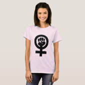Feminist Fist Symbol Shirt (Voorkant volledig)