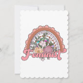 Feminist Flat Wenskaart Feestdagenkaart (Voorkant)