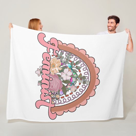 Feminist Fleece Blanket Deken (In situ)