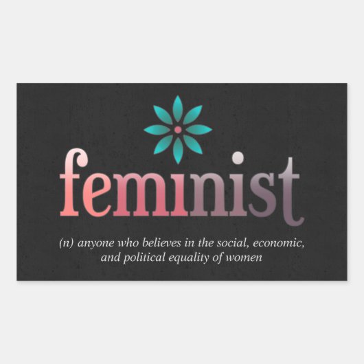 Feminist Flower Sticker (Voorkant)