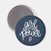 Feminist "Girl Power" Magneet (Voorkant / Achterkant)