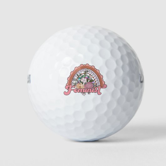 Feminist Golf Balls Golfballen (Voorkant)