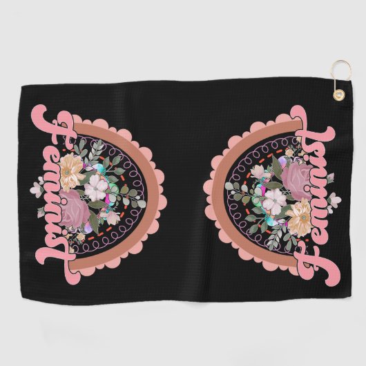 Feminist Golf Towel Golfhanddoek (Horizontaal)