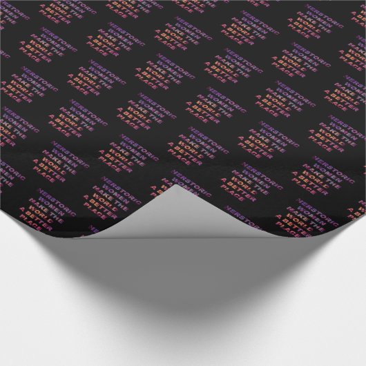 Feminist HERstoric Women Make a Better World Cadeaupapier (Hoek)