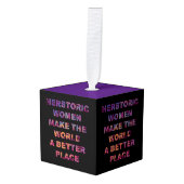 Feminist HERstoric Women Make a Better World Decoratie (Voorkant hoekig)