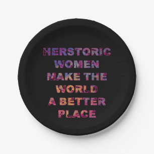Feminist HERstoric Women Make a Better World Papieren Bordje