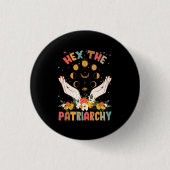 Feminist hex de patriarchy Halloween heks Ronde Button 3,2 Cm (Voorkant)