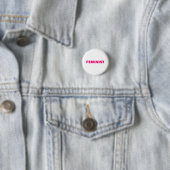 Feminist Hot roze, magenta, fuchsia button (In situ)