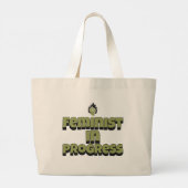 Feminist in Ontwikkeling Grote Tote Bag (Achterkant)