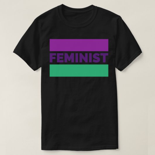 Feminist in voldoende kleuren t-shirt (Design voorkant)