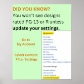 feminist - instellingen op Zazzle - poster (Voorkant)