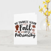 Feminist is mijn favoriete seizoen Herfst van het Kaart (Gele Bloem)