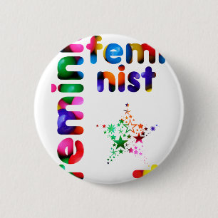 Feminist Jellybean Ronde Button 5,7 Cm