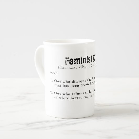 Feminist Killjoy bone china mok (Links)