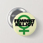 Feminist Killjoy Ronde Button 5,7 Cm (Voorkant /achterkant)
