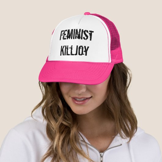 Feminist Killjoy Trucker Hat Trucker Pet (In situ)