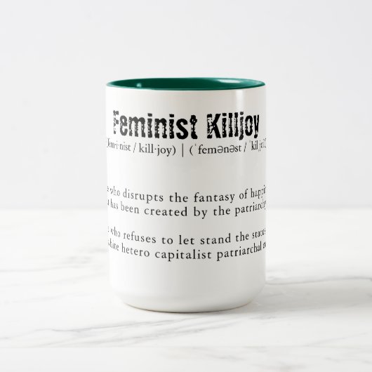 Feminist Killjoy Two-Tone Coffee Mok (Center)