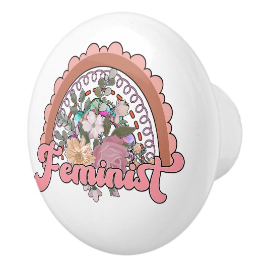 Feminist Knob Keramische Knop (Rechts)