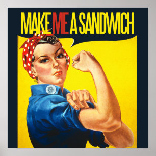 Feminist maak me een Sandwich Poster