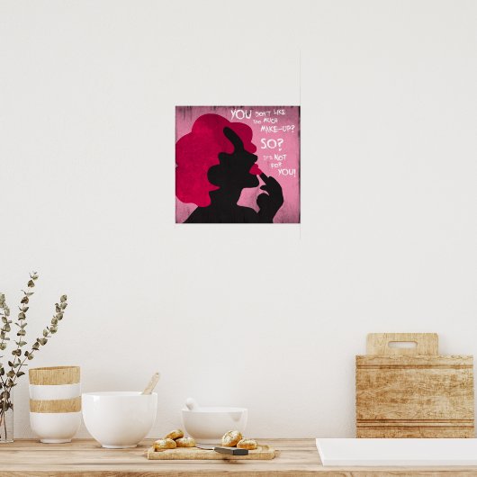Feminist make-up Poster (Keuken)