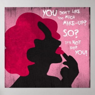 Feminist make-up Poster