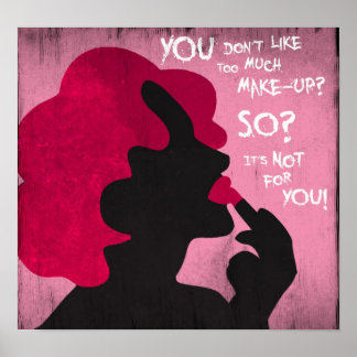 Feminist make-up Poster