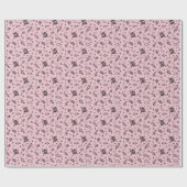 Feminist Meisje Power Zwart & Roze Wrapping Papier (Vlak)