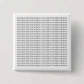 Feminist Pin - Pro Choice Vierkante Button 5,1 Cm (Voorkant)