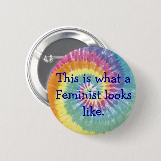 Feminist Pin Ronde Button 5,7 Cm (Voorkant /achterkant)