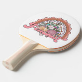 Feminist Ping Pong Paddle Tafeltennisbatje (Voorkant Gekanteld)