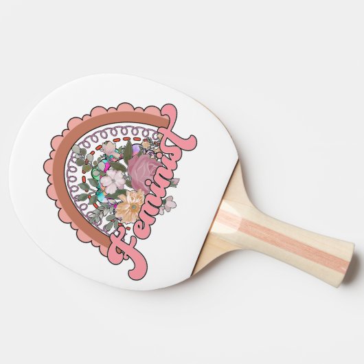 Feminist Ping Pong Paddle Tafeltennisbatje (Zijkant)