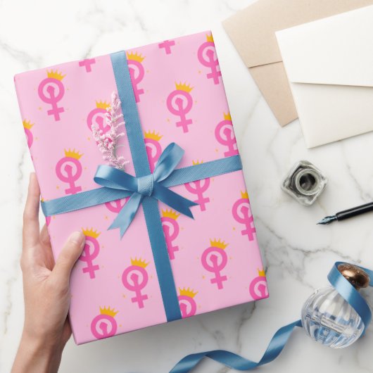 Feminist Pink Cadeaupapier (Geschenken)