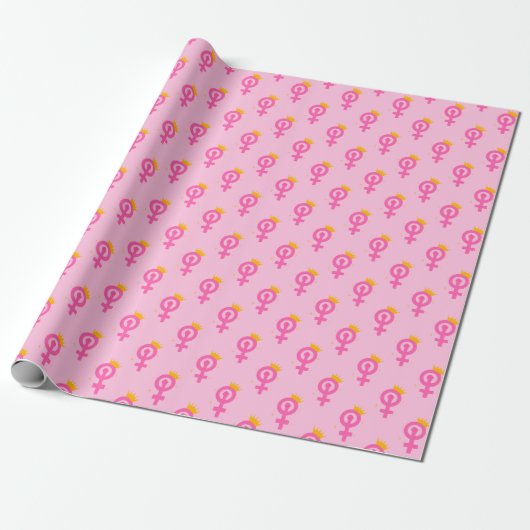 Feminist Pink Cadeaupapier (Uitgerold)