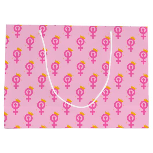 Feminist Pink Groot Cadeauzakje (Achterkant)