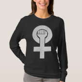 Feminist Power Fist Vrouw Vrouw Feminisme G T-shirt (Voorkant)