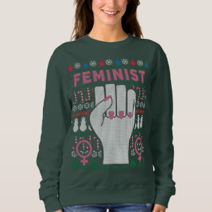 Feminist Power Ugly kerstSweatshirt Trui
