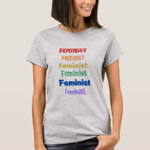 Feminist Pride - Leuk lettertype - T-shirt