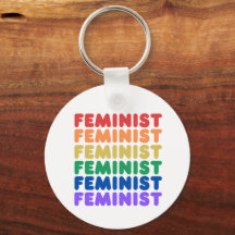 Feminist Pride Rainbow sleutelhanger