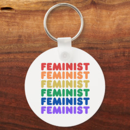 Feminist Pride Rainbow sleutelhanger