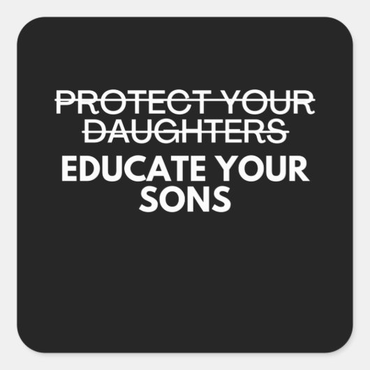 Feminist Pro Choice Aboringrechten Vierkante Sticker (Voorkant)