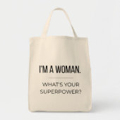 Feminist Quote Tote Bag, Empowering Gift for Women Tote Bag (Voorkant)