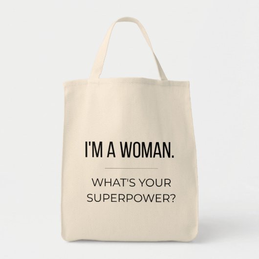 Feminist Quote Tote Bag, Empowering Gift for Women Tote Bag (Voorkant)