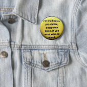 Feminist Retro 70's Button Pro Choice (In situ)