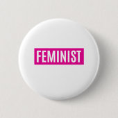FEMINIST RONDE BUTTON 5,7 CM (Voorkant)