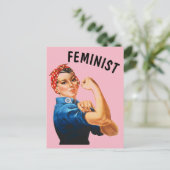 FEMINIST ROSIE DE BRIEFKAARTEN VAN DE RIVETER (Staand voorkant)